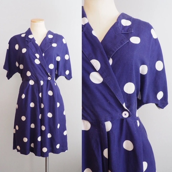 Vintage Pants - Vintage polka dot romper 1980’s